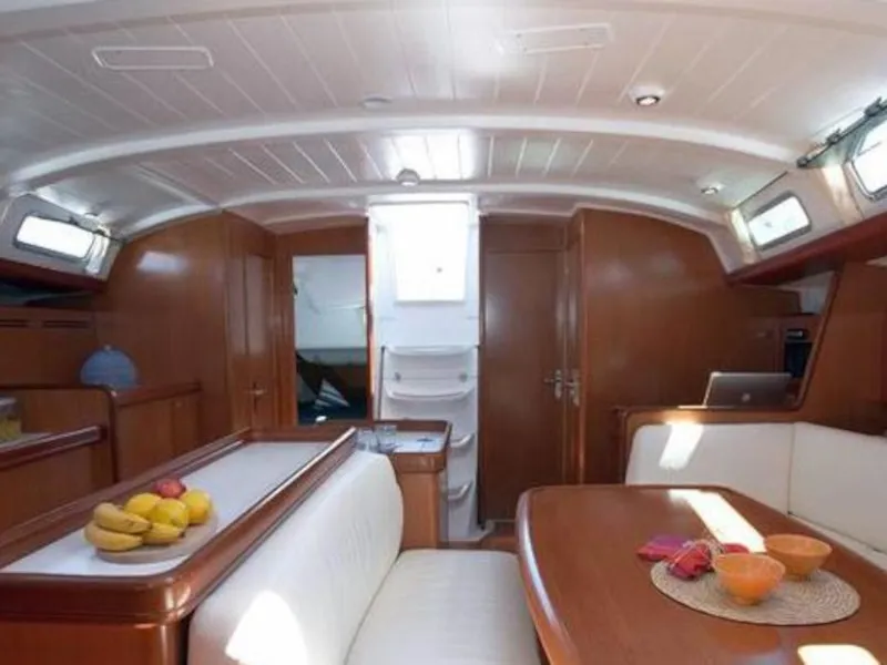 Salon of Orion I, a Beneteau Cyclades 50.5 sailboat at Volos Municipality, Greece