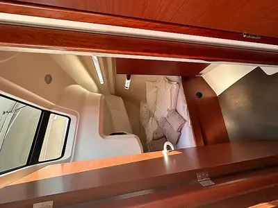 Cabin on Calypso, a Hanse 388 sailboat at Seget Donji, Croatia