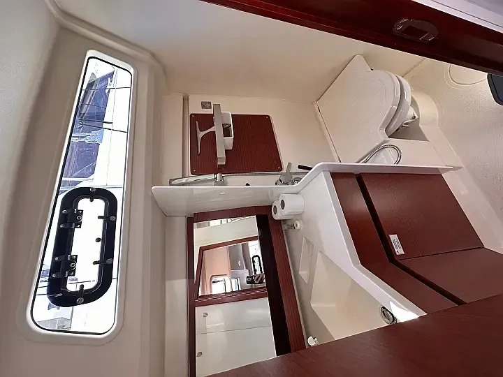 Salon of Calypso, a Hanse 388 sailboat at Seget Donji, Croatia