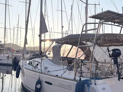 Arina, a Beneteau Oceanis 40 sailboat at Marmaris, Turkey
