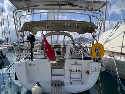 Arina, a Beneteau Oceanis 40 sailboat at Marmaris, Turkey