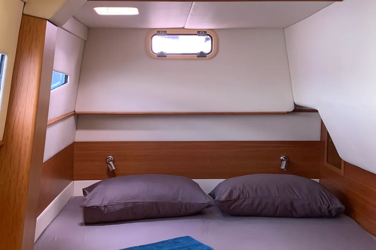 Cabin on Andaman Discovery, a Comar Yachts Comet 37 catamaran at Mai Khao, Thailand