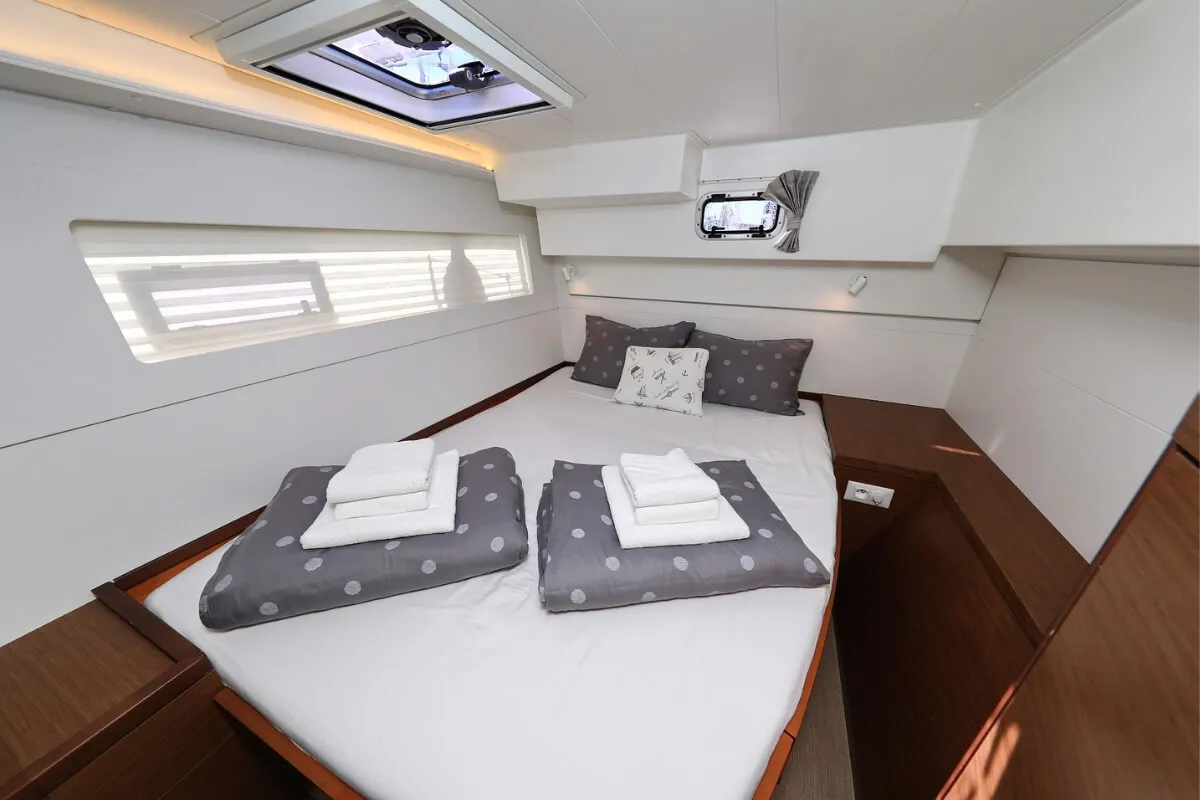 Cabin on Liquid Spirit, a Lagoon 40 catamaran at Pirovac, Croatia