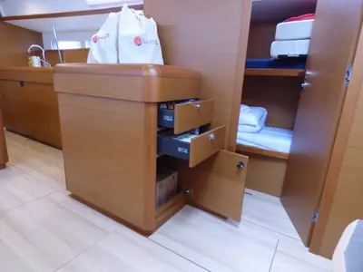 Galley of Geronimo, a Jeanneau Sun Odyssey 519 sailboat at Grad Kaštela, Croatia