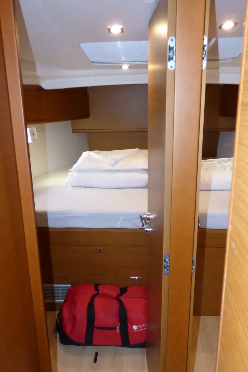 Cabin on Geronimo, a Jeanneau Sun Odyssey 519 sailboat at Grad Kaštela, Croatia