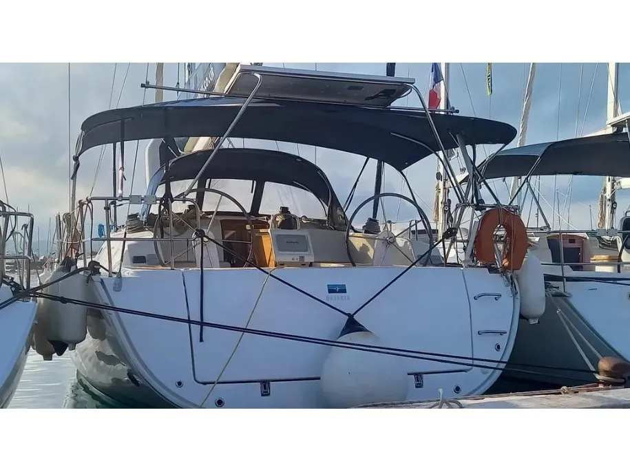 Captain John, a Bavaria 46 Cruiser sailboat at Municipal Unit of Lefkada, Greece