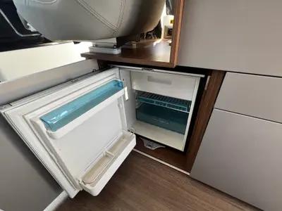 Galley of Ana, a Beneteau Antares 9 OB motorboat at Grad Pula, Croatia