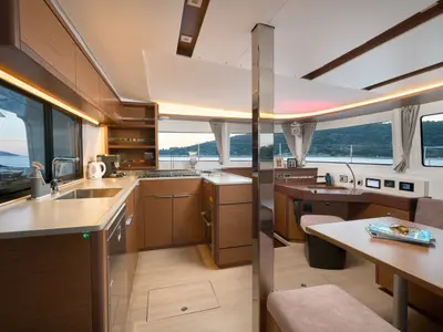 Galley of Brighter Star, a Lagoon 46 catamaran at Trogir, Croatia