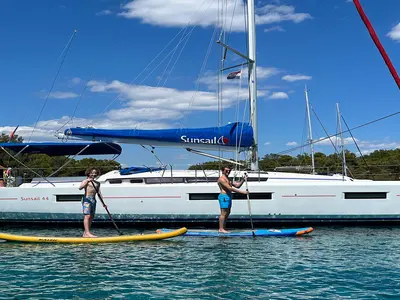 Exterior view of Sunsail 44 SO Classic, a Jeanneau Sun Odyssey 440 sailboat at Pa Khlok, Thailand
