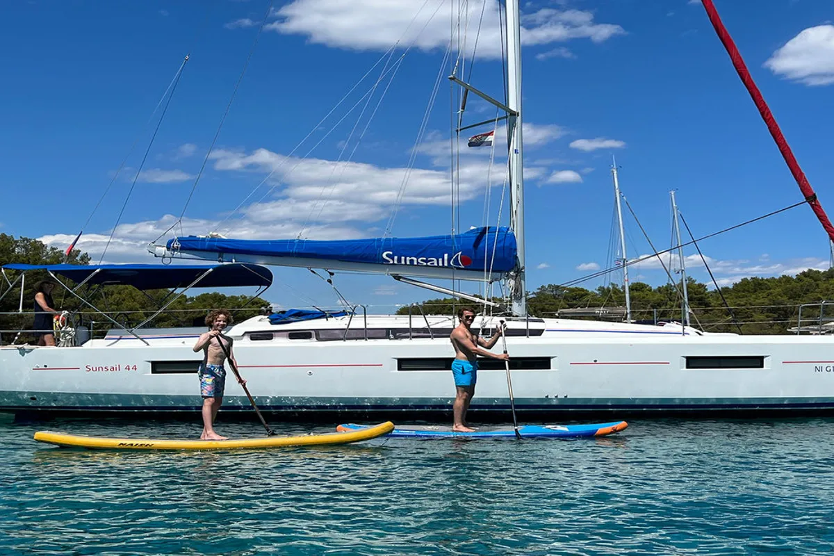 Exterior view of Sunsail 44 SO Classic, a Jeanneau Sun Odyssey 440 sailboat at Pa Khlok, Thailand