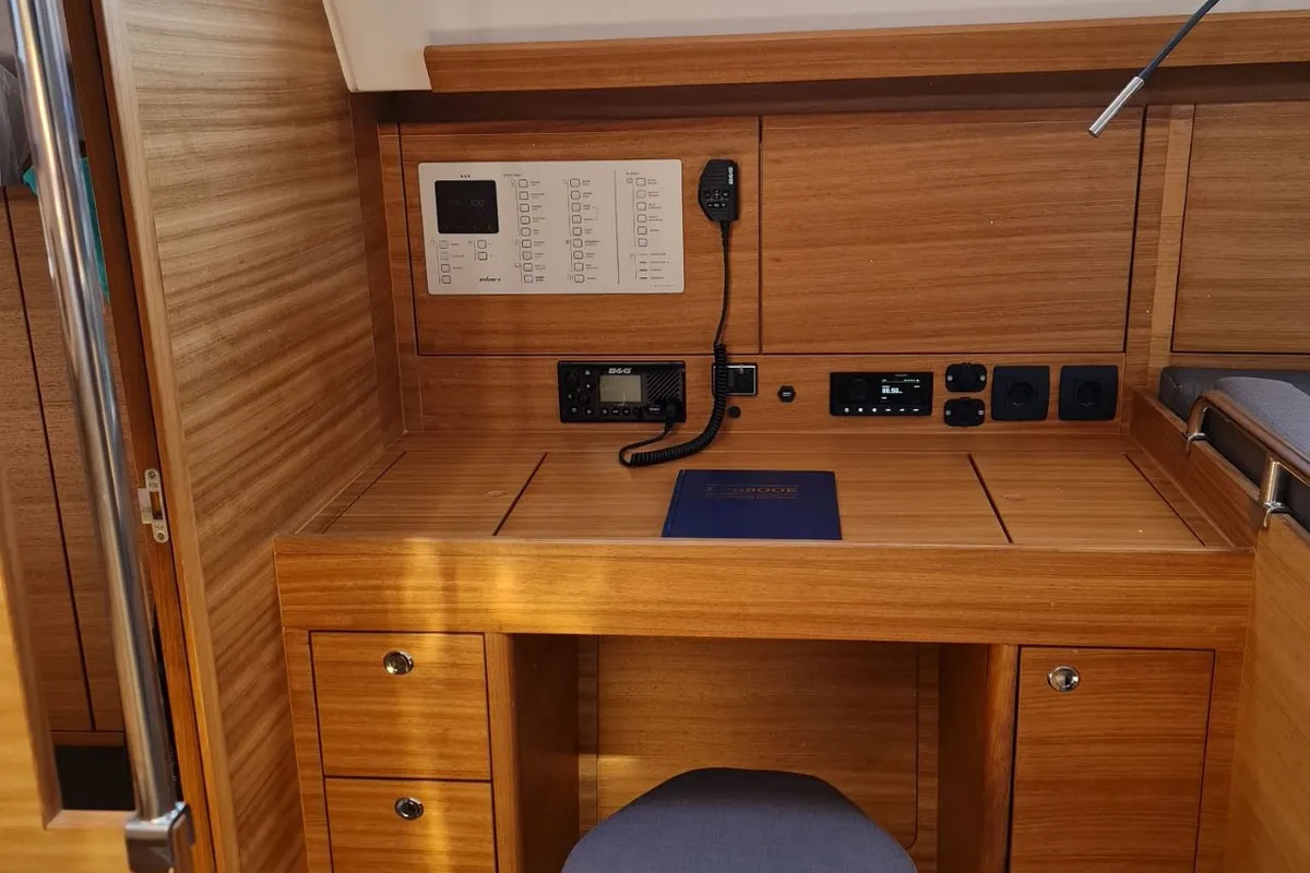 Oxygen, a Elan Impression 45.1 sailboat at Trogir, Croatia