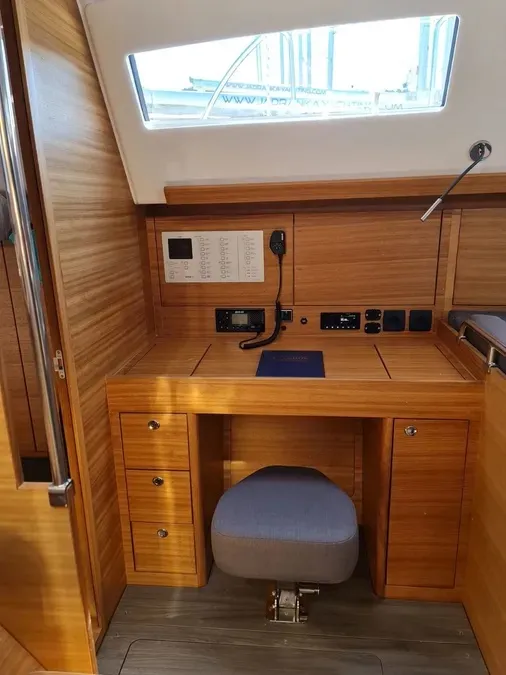 Salon of Oxygen, a Elan Impression 45.1 sailboat at Trogir, Croatia