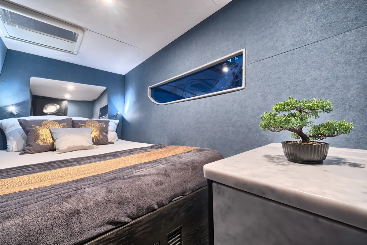 Cabin on Luna 49, a catamaran at Split, Croatia
