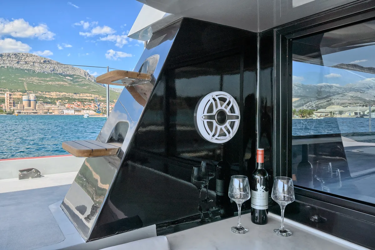 Luna 49, a catamaran at Split, Croatia