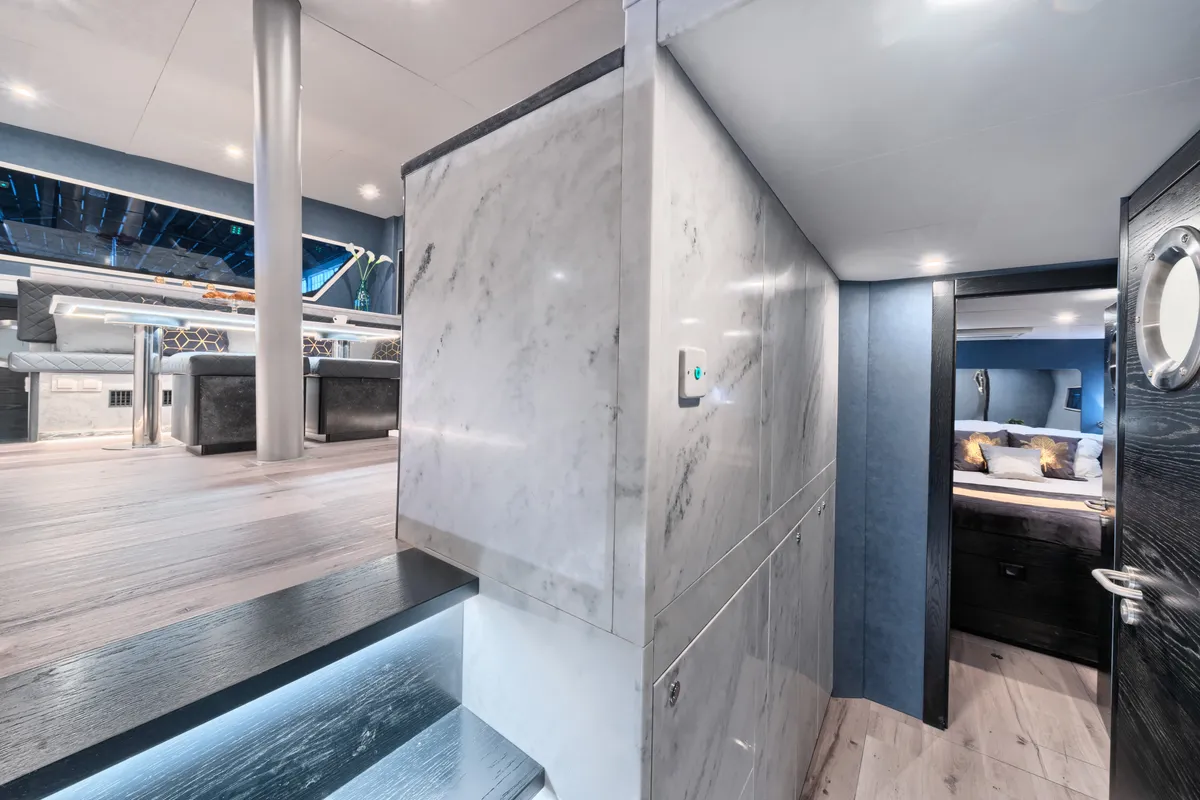 Luna 49, a catamaran at Split, Croatia