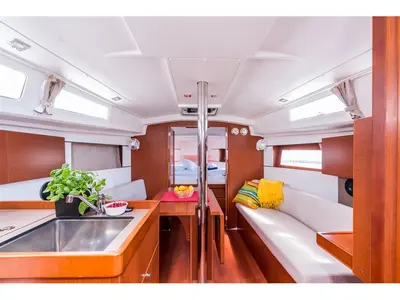 Galley of Bela, a Beneteau Oceanis 35.1 sailboat at Split, Croatia