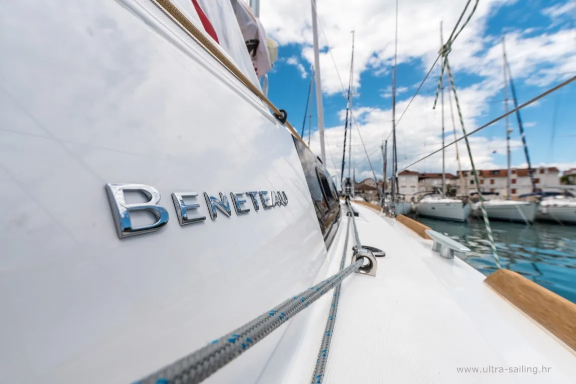 Exterior view of Bela, a Beneteau Oceanis 35.1 sailboat at Split, Croatia