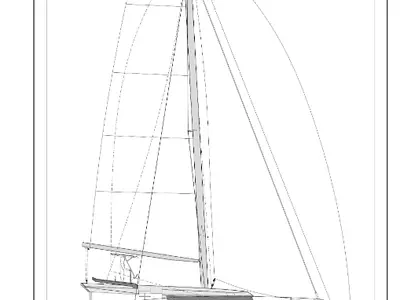 Floor plan of Angela, a Dufour 48 Catamaran catamaran at Salerno, Italy