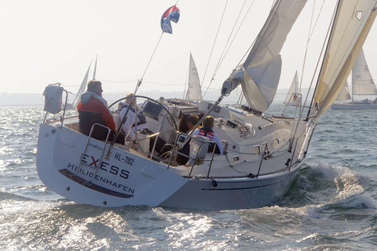 Exterior view of X-Yachts X-37, a sailboat at Barth, Germany