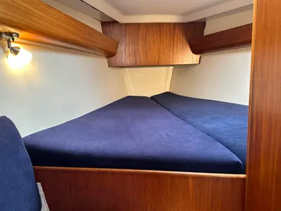 Cabin on X-Yachts X-37, a sailboat at Barth, Germany