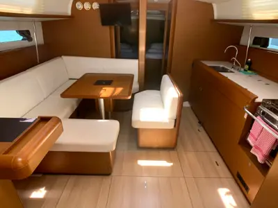 Salon of Anna, a Jeanneau Sun Odyssey 479 sailboat at Općina Rogoznica, Croatia