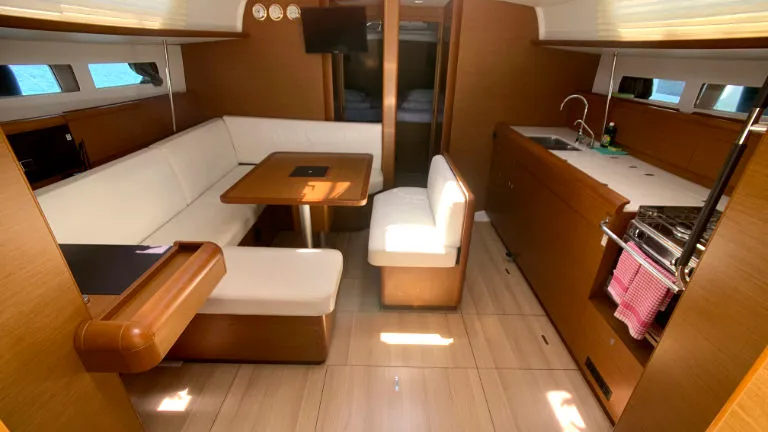 Salon of Anna, a Jeanneau Sun Odyssey 479 sailboat at Općina Rogoznica, Croatia