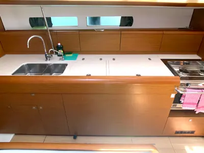 Galley of Anna, a Jeanneau Sun Odyssey 479 sailboat at Općina Rogoznica, Croatia