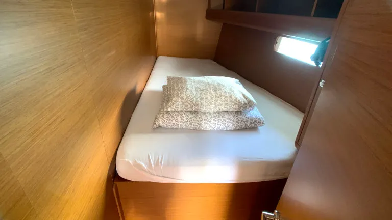 Cabin on Anna, a Jeanneau Sun Odyssey 479 sailboat at Općina Rogoznica, Croatia