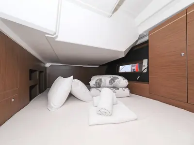 Cabin on Speechless, a Beneteau Oceanis 46.1 sailboat at Grad Biograd na Moru, Croatia
