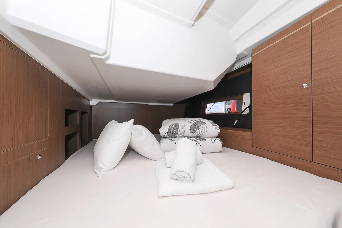 Cabin on Speechless, a Beneteau Oceanis 46.1 sailboat at Grad Biograd na Moru, Croatia