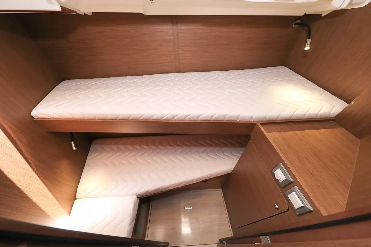 Cabin on Speechless, a Beneteau Oceanis 46.1 sailboat at Grad Biograd na Moru, Croatia