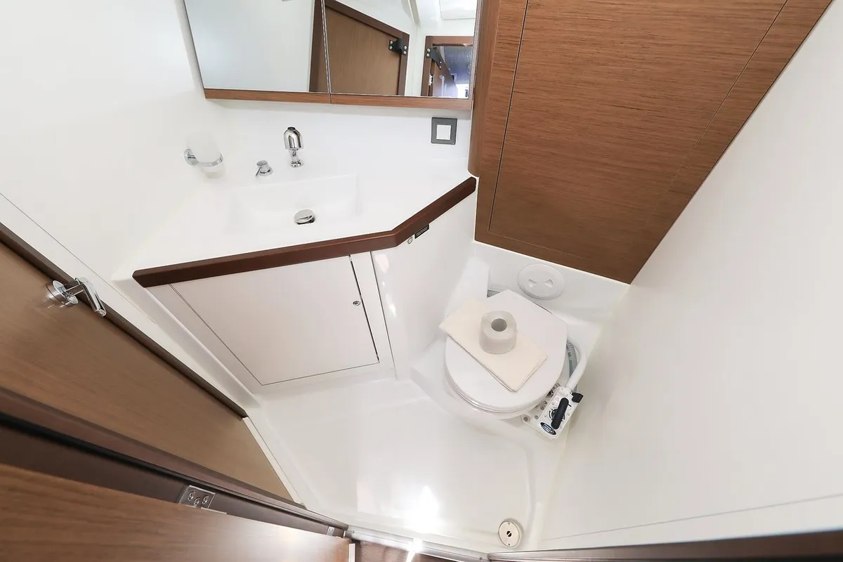 Head on Speechless, a Beneteau Oceanis 46.1 sailboat at Grad Biograd na Moru, Croatia
