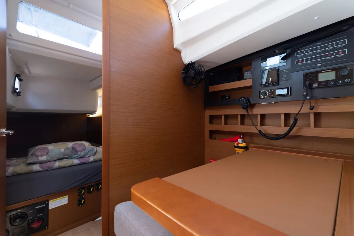free elli, a Jeanneau Sun Odyssey 440 sailboat at Felanitx, Spain