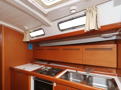 Galley of Kristina II , a Beneteau Cyclades 50.5 sailboat at Općina Sukošan, Croatia