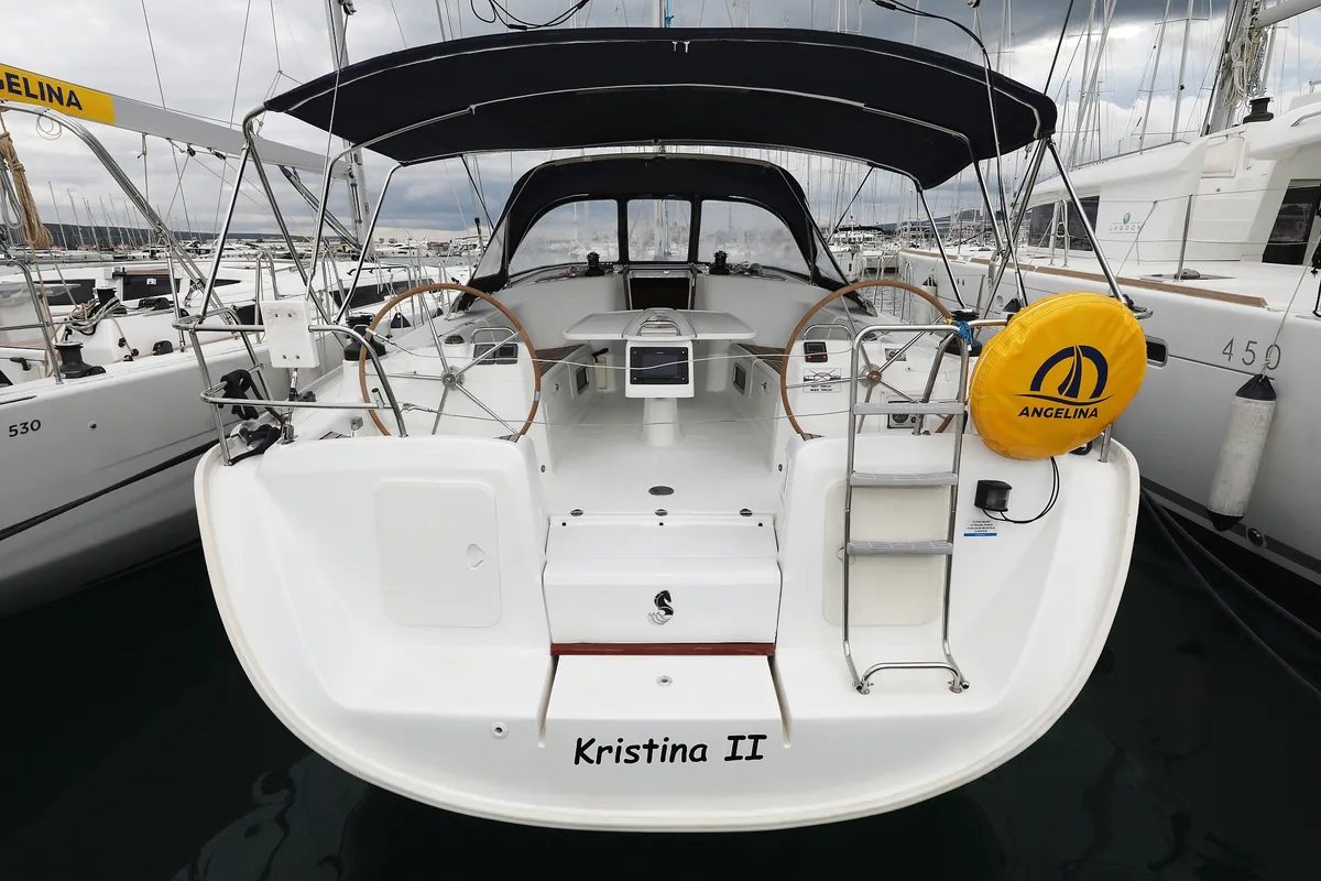 Exterior view of Kristina II , a Beneteau Cyclades 50.5 sailboat at Općina Sukošan, Croatia