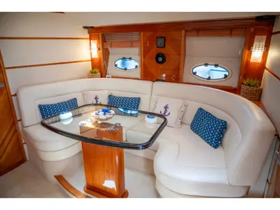 Salon of Jianos, a Elan Power 42 motorboat at Pallini Municipal Unit, Greece