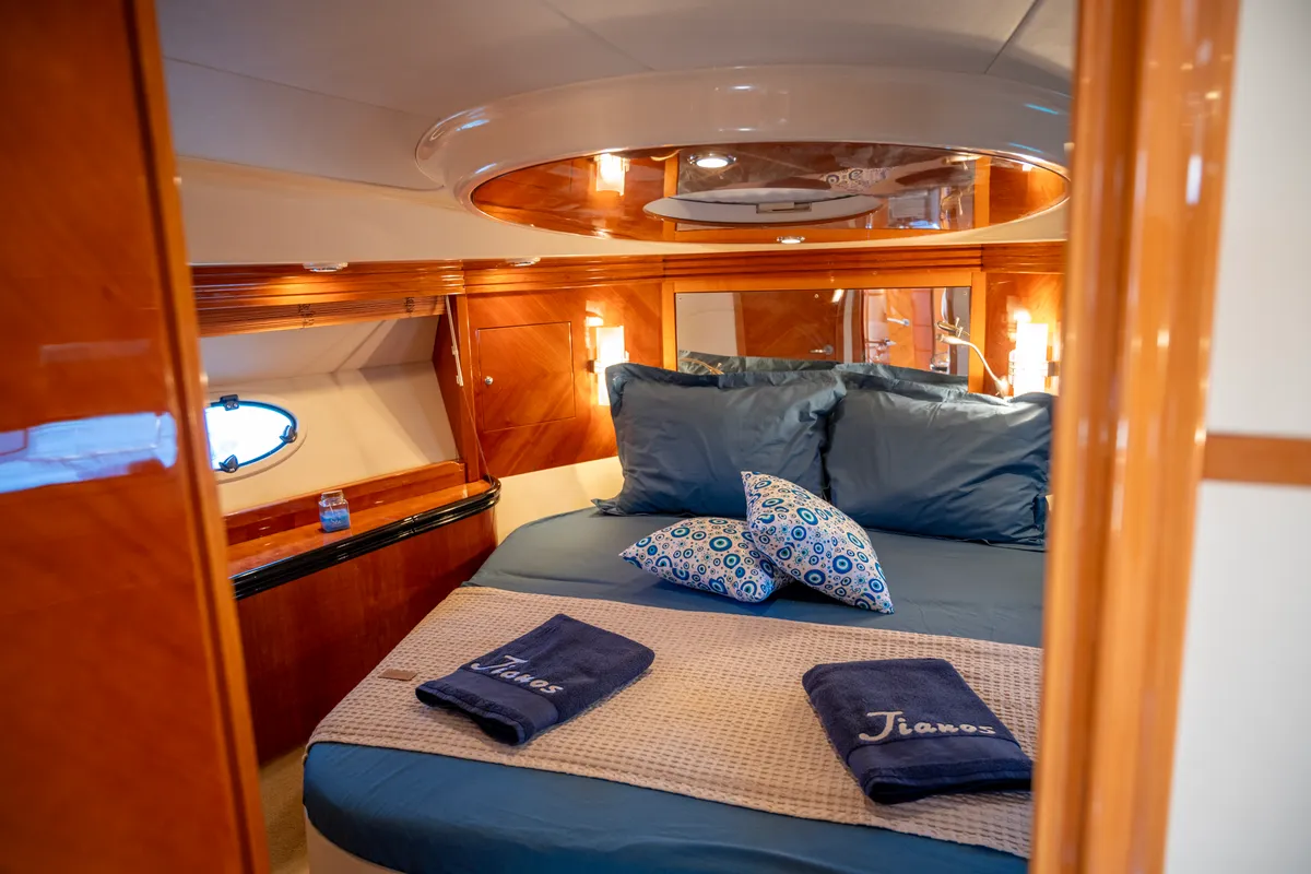 Cabin on Jianos, a Elan Power 42 motorboat at Pallini Municipal Unit, Greece