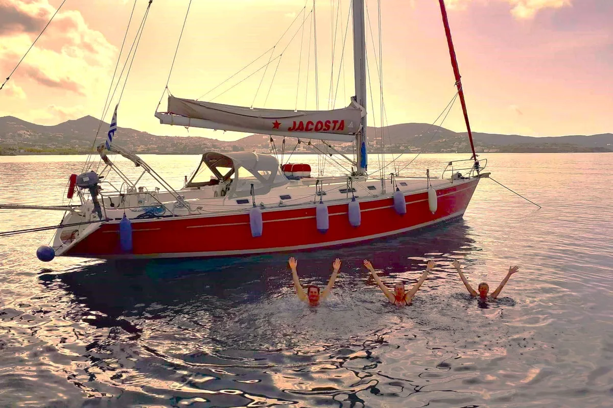 Jacosta, a Alfa 51 sailboat at Parikia, Greece