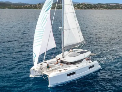 Tandem, a Lagoon 38 catamaran at Pointe-à-Pitre, France