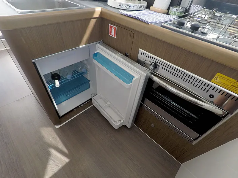 Galley of Mandalina II, a Beneteau Antares 36 motor yacht at Grad Šibenik, Croatia