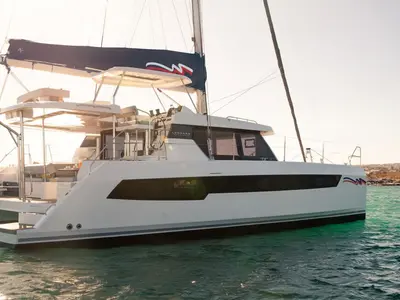 Cabin on Moorings 4200/4 Exclusive, a Leopard 42 catamaran at Procida, Italy