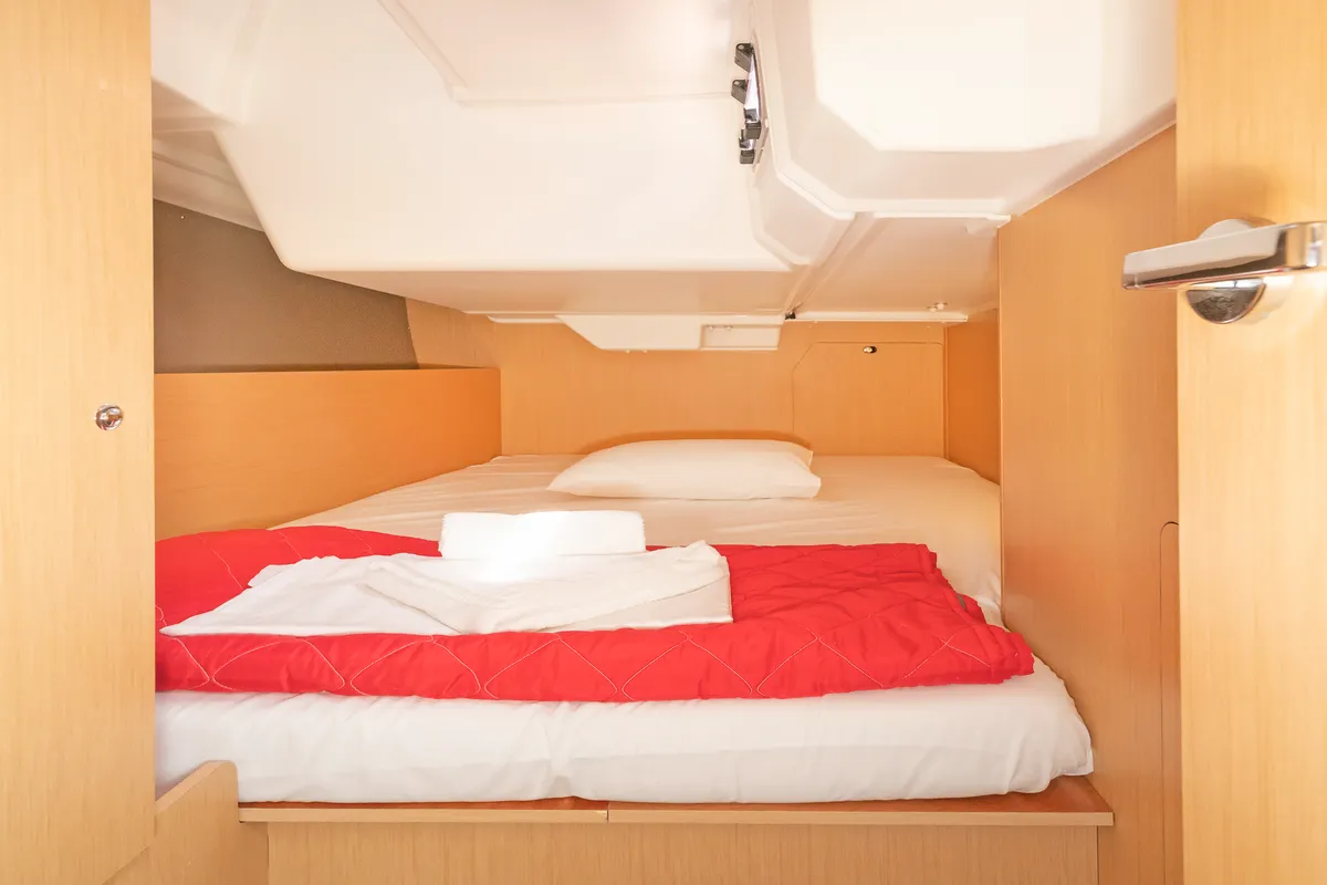 Cabin on Philyra, a Beneteau Oceanis 38.1 sailboat at Municipal Unit of Lefkada, Greece