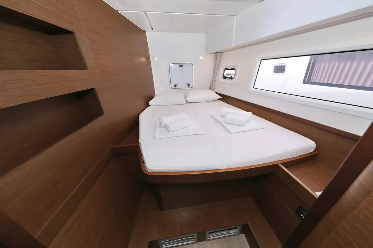 Cabin on Lila, a Lagoon 42 catamaran at Grad Kaštela, Croatia