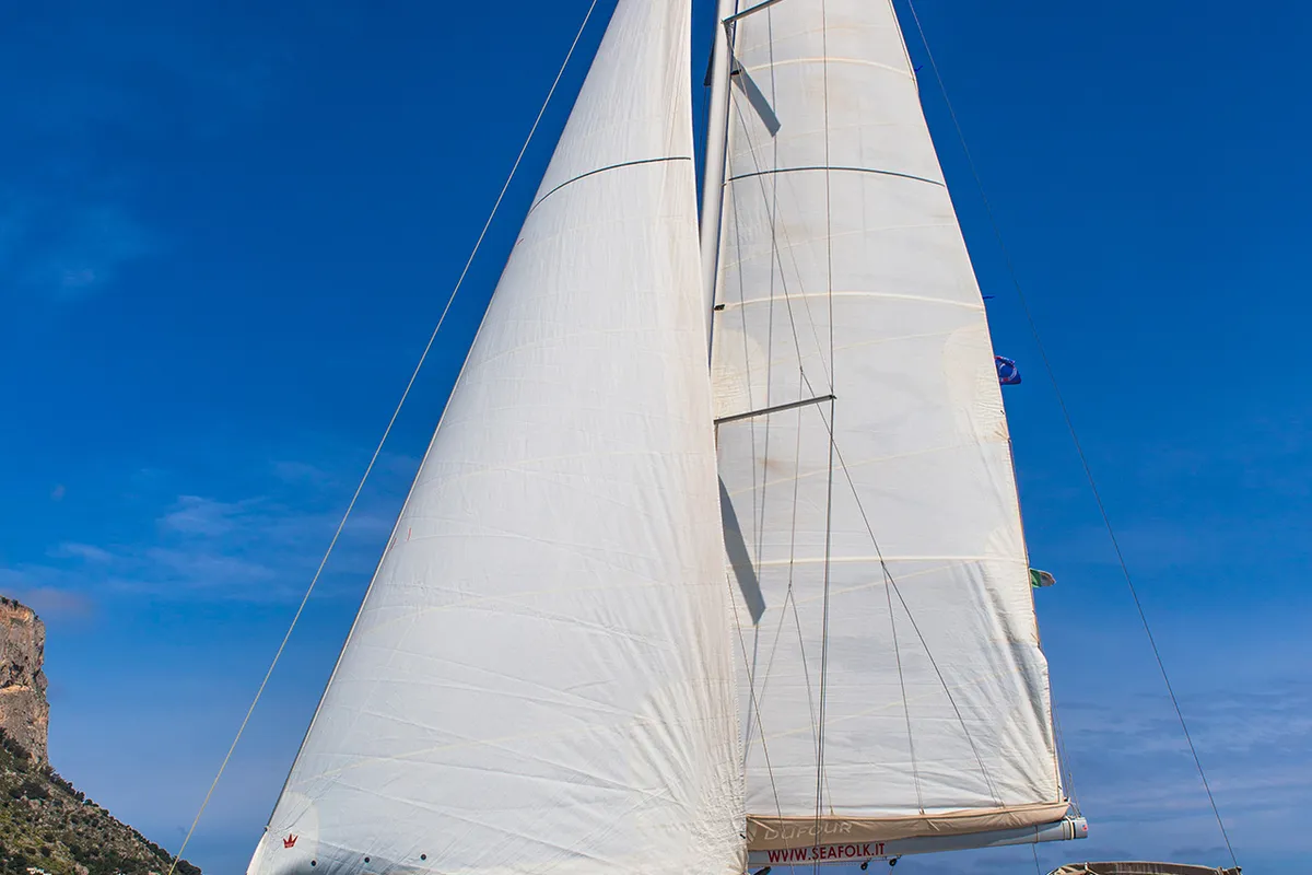Si Puo Fare, a Dufour 430 sailboat at Palermo, Italy