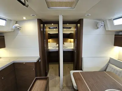 Salon of Julia, a Beneteau Oceanis 46.1 sailboat at Municipal Unit of Rhodes, Greece