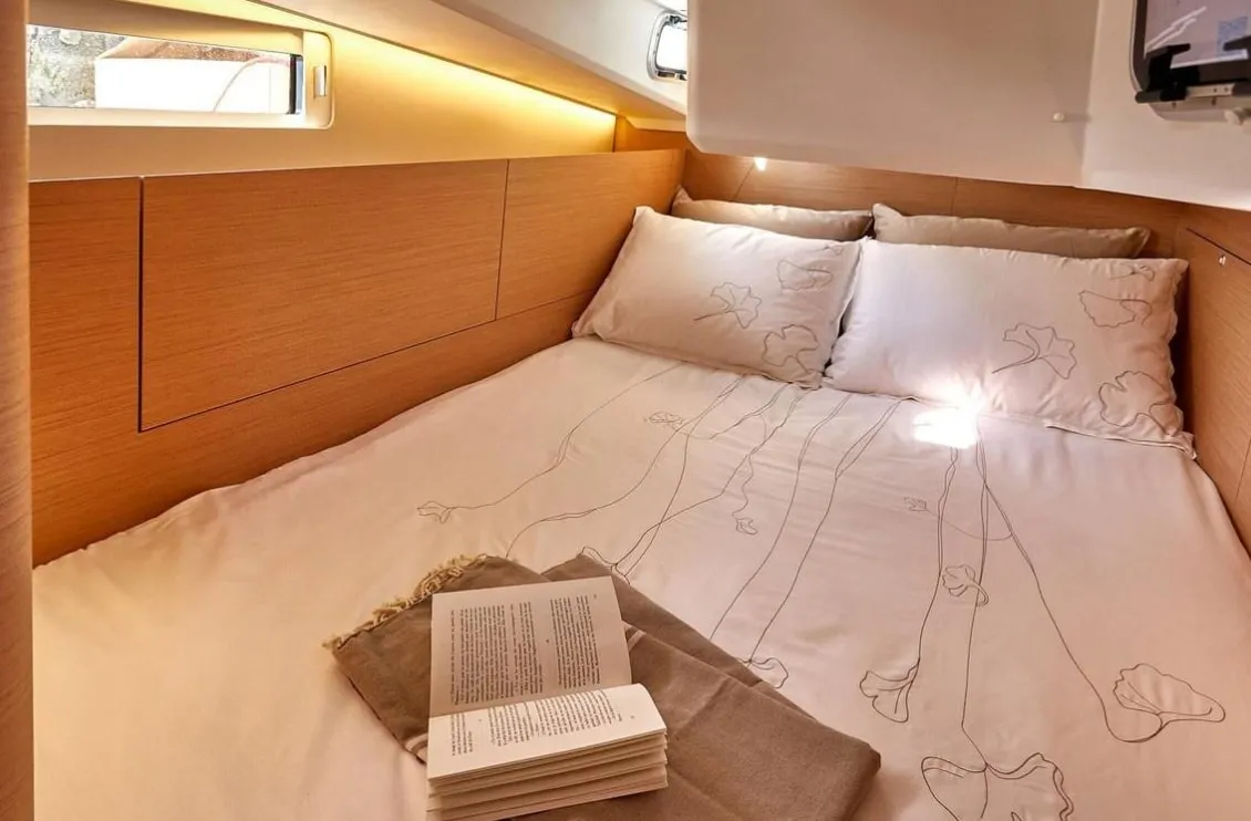 Chimera, a Jeanneau Sun Odyssey 410 sailboat at Municipal Unit of Lefkada, Greece