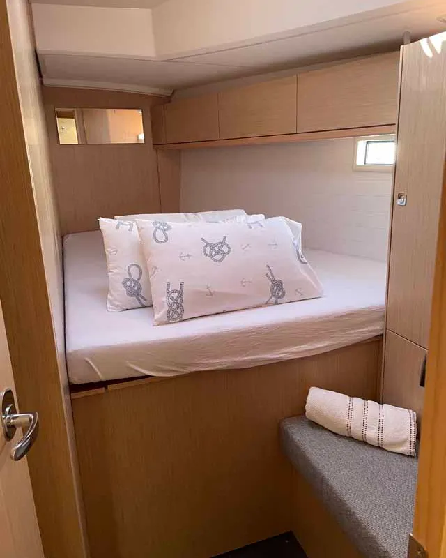 Cabin on Cataleya, a Bavaria Cruiser 46 Style sailboat at Grad Biograd na Moru, Croatia