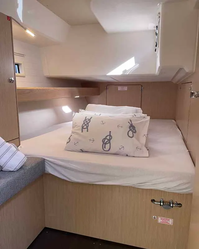 Cabin on Cataleya, a Bavaria Cruiser 46 Style sailboat at Grad Biograd na Moru, Croatia