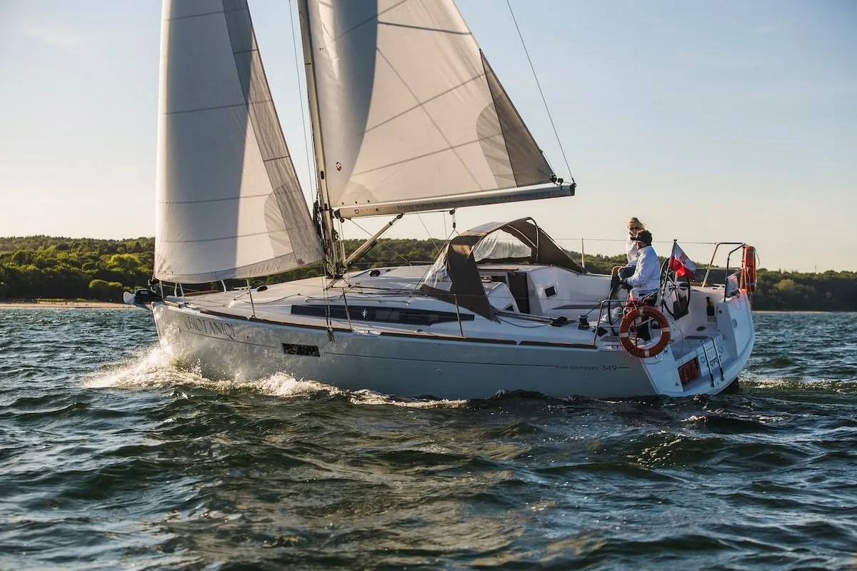 Exterior view of H3L, a Jeanneau Sun Odyssey 349 sailboat at Gdańsk, Poland