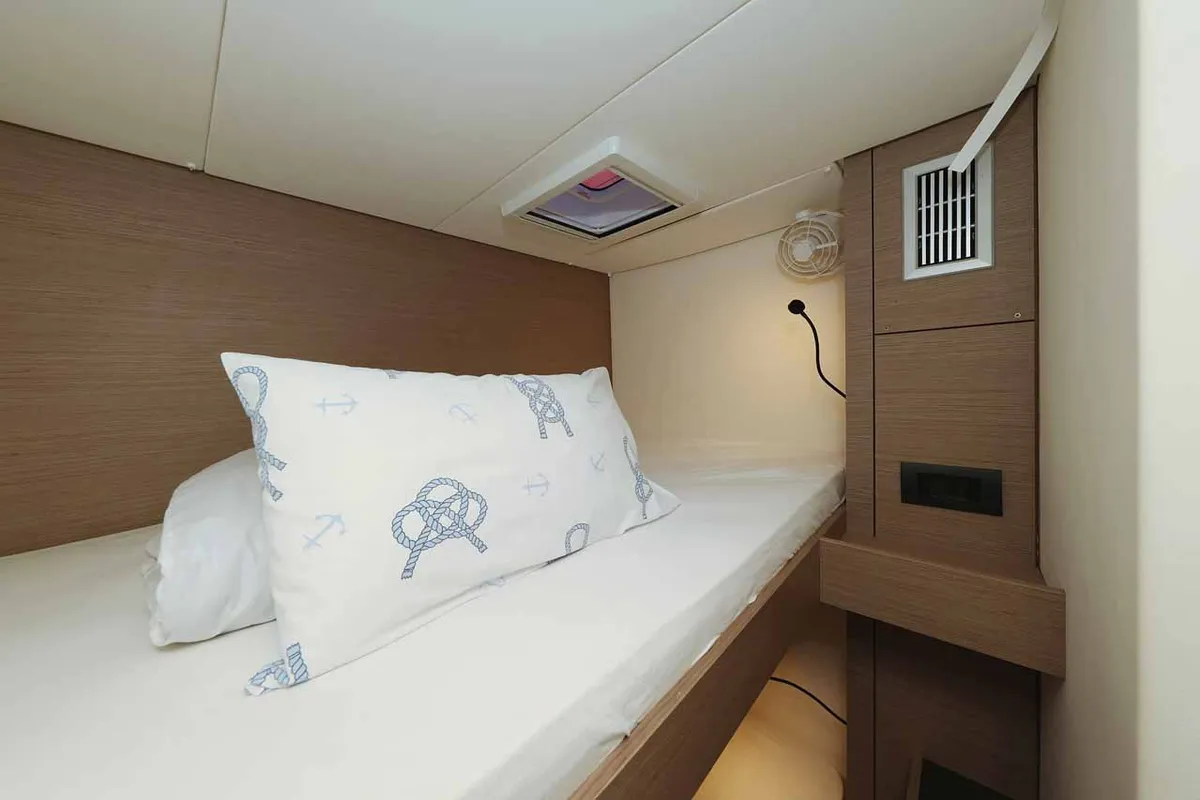 Cabin on Maya I, a Fountaine Pajot Tanna 47 catamaran at Grad Biograd na Moru, Croatia